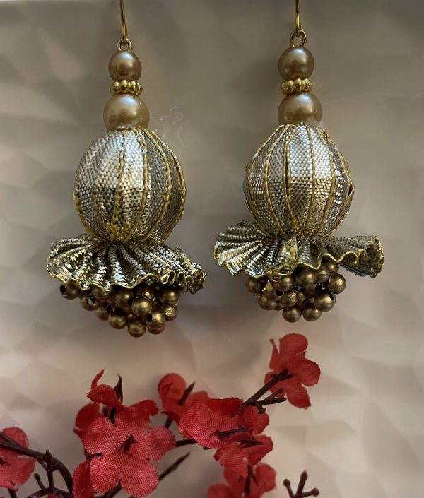 Golden Dome Gotta Jhumkas