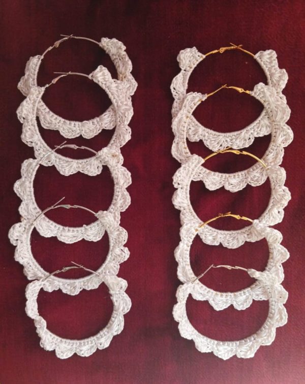 Crochet Geometric Ear Hoops - Image 3