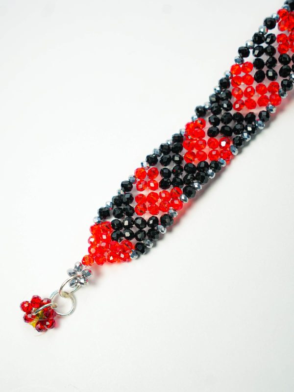 Red and Black Beads Bracelet - Image 4