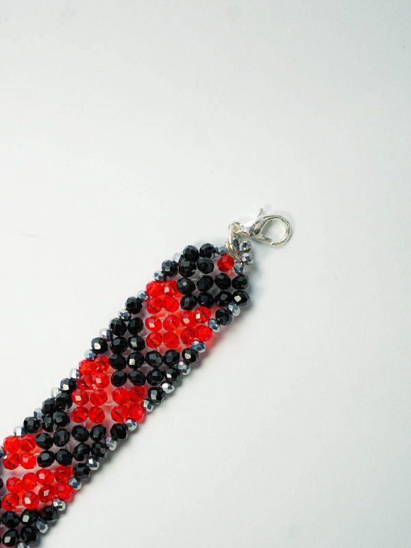 Red and Black Beads Bracelet - Image 3