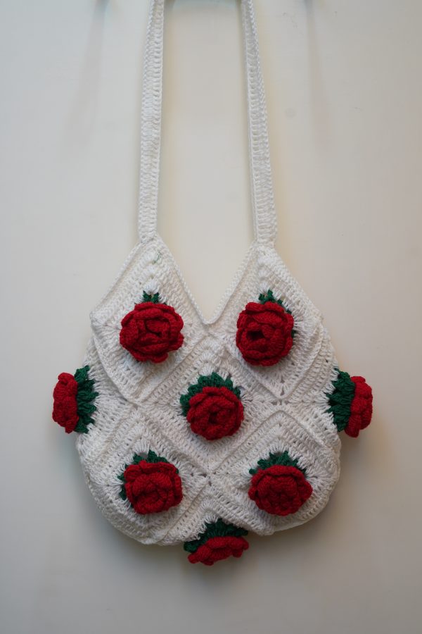 Granny Square 3D Floral Tote Bag - Image 2